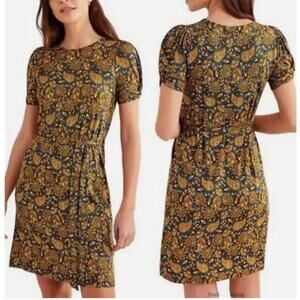 Boden knot detail jersey dress harvest